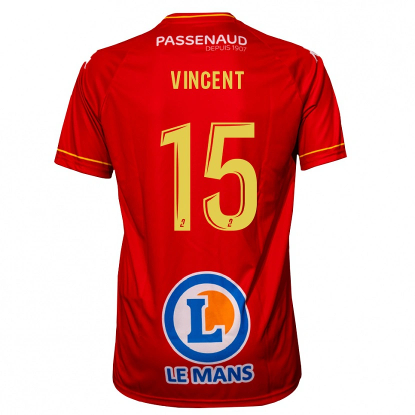 Danxen Kinder Noah Vincent #15 Rot Gelb Heimtrikot Trikot 2025/26 T-Shirt Österreich