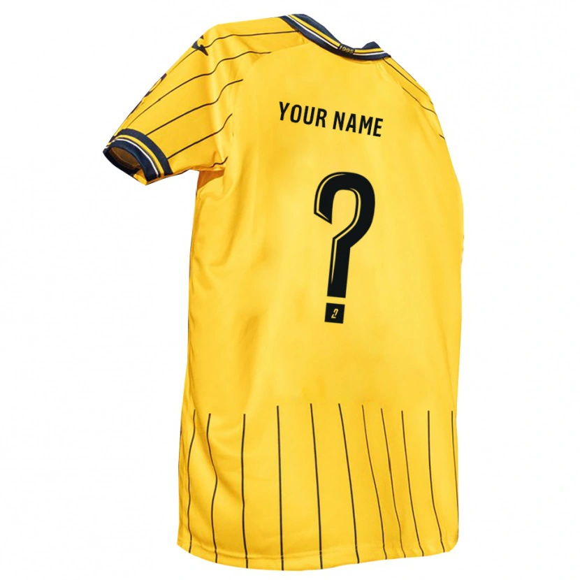 Danxen Kinder Ihren Namen #0 Gelb Marine Heimtrikot Trikot 2025/26 T-Shirt Österreich