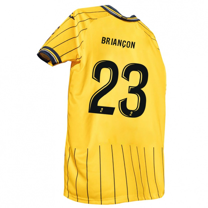 Danxen Kinder Anthony Briançon #23 Gelb Marine Heimtrikot Trikot 2025/26 T-Shirt Österreich
