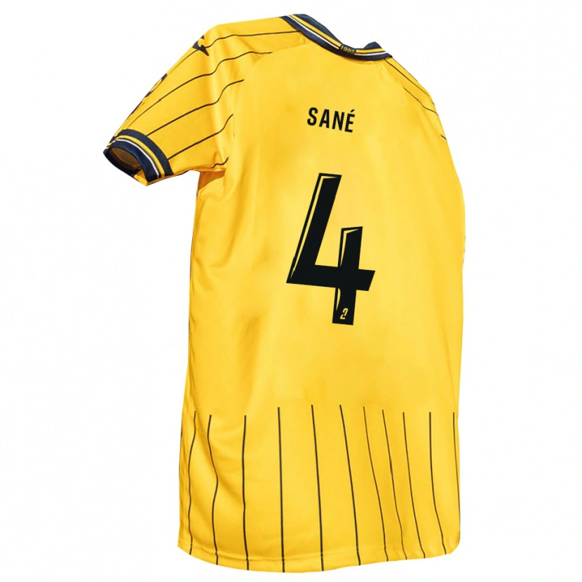 Danxen Kinder Cheikh Sané #4 Gelb Marine Heimtrikot Trikot 2025/26 T-Shirt Österreich
