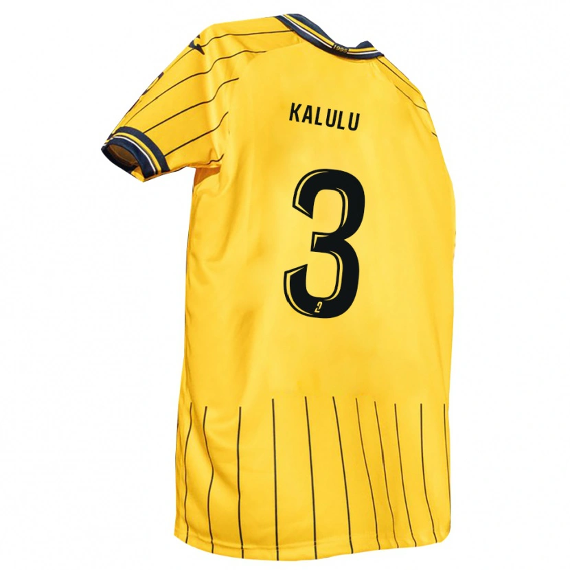 Danxen Kinder Joseph Kalulu #3 Gelb Marine Heimtrikot Trikot 2025/26 T-Shirt Österreich