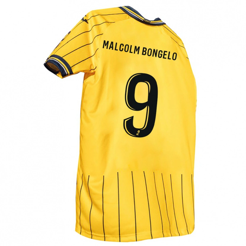 Danxen Kinder Fidèle Malcolm Bongelo #9 Gelb Marine Heimtrikot Trikot 2025/26 T-Shirt Österreich