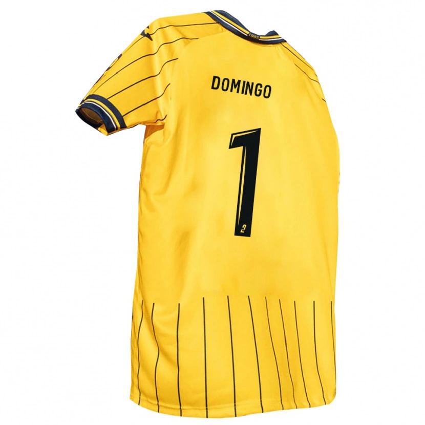 Danxen Kinder Ismaël Domingo #1 Gelb Marine Heimtrikot Trikot 2025/26 T-Shirt Österreich
