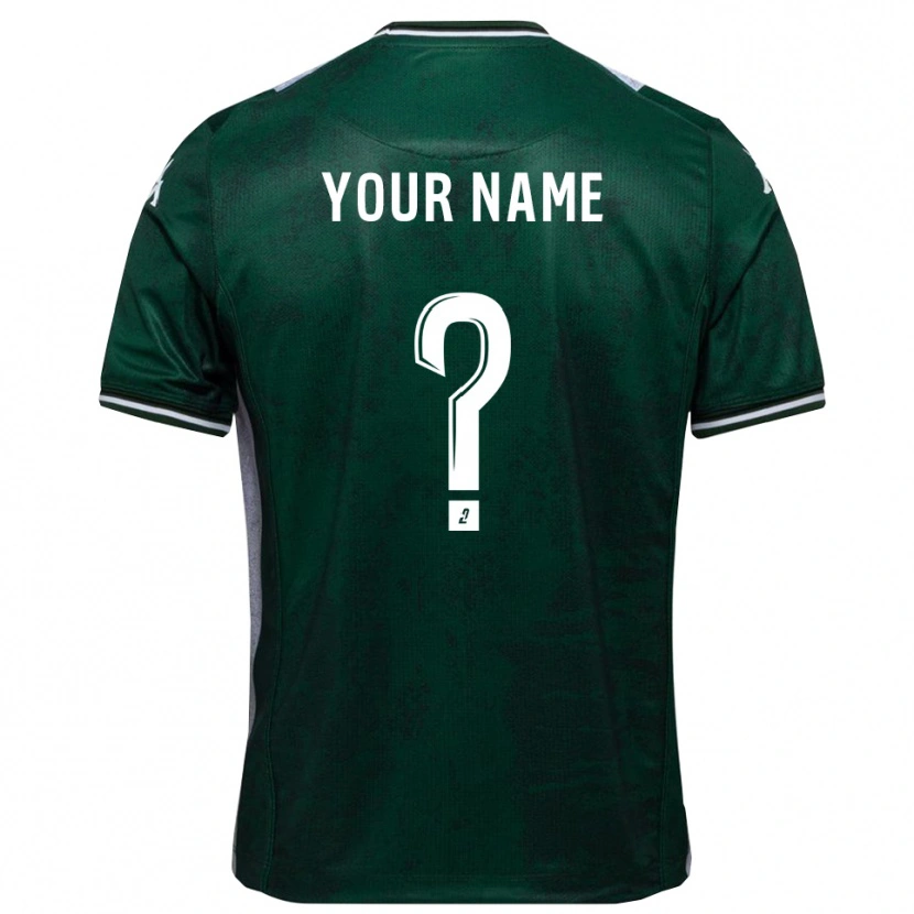 Danxen Kinder Ihren Namen #0 Grün Weiß Heimtrikot Trikot 2025/26 T-Shirt Österreich