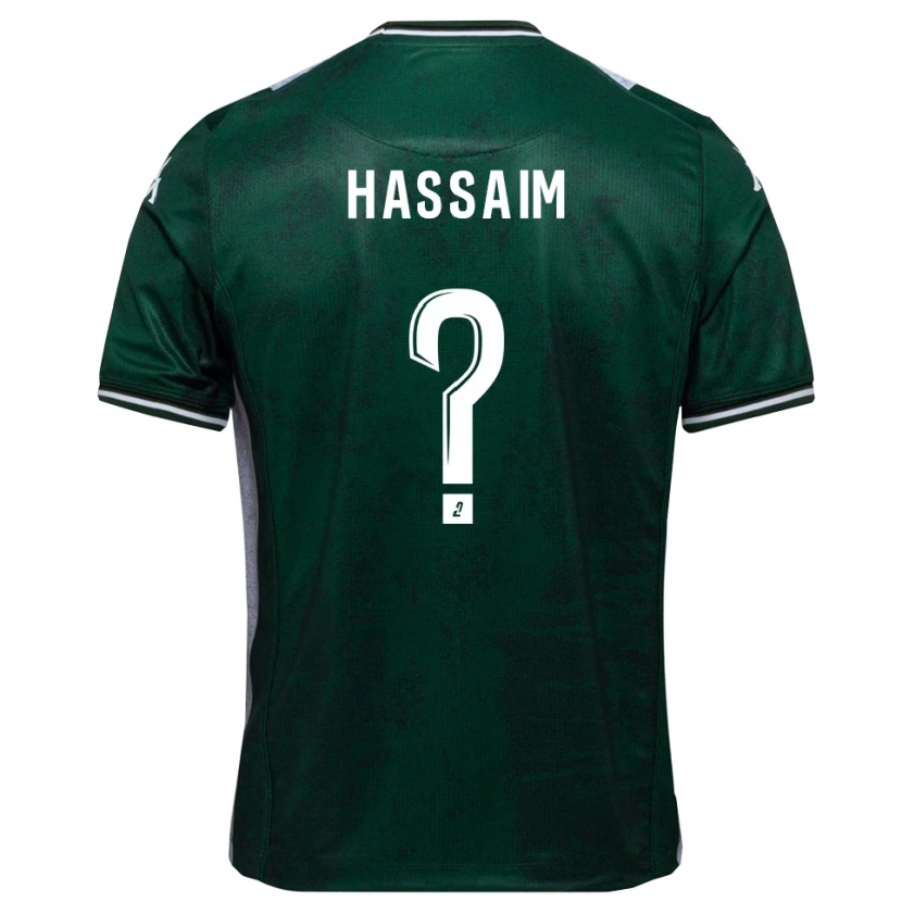 Danxen Kinder Melwane Hassaim #0 Grün Weiß Heimtrikot Trikot 2025/26 T-Shirt Österreich