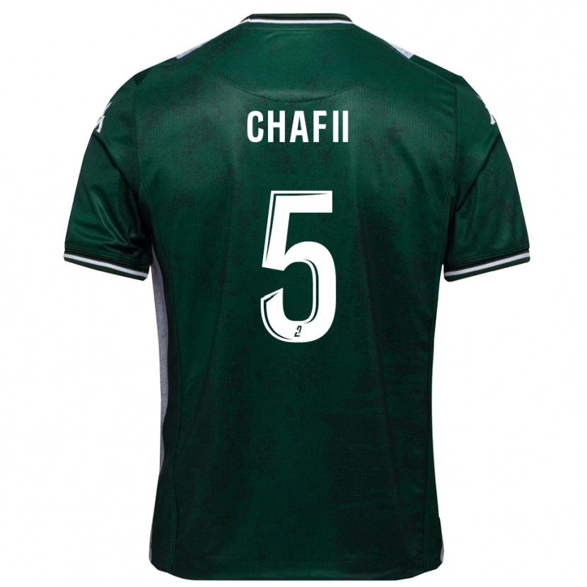 Danxen Kinder Mehdi Chafii #5 Grün Weiß Heimtrikot Trikot 2025/26 T-Shirt Österreich