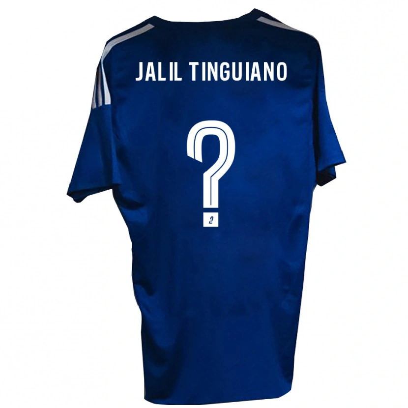 Danxen Kinder Abdoul Jalil Tinguiano #0 Blau Weiß Heimtrikot Trikot 2025/26 T-Shirt Österreich