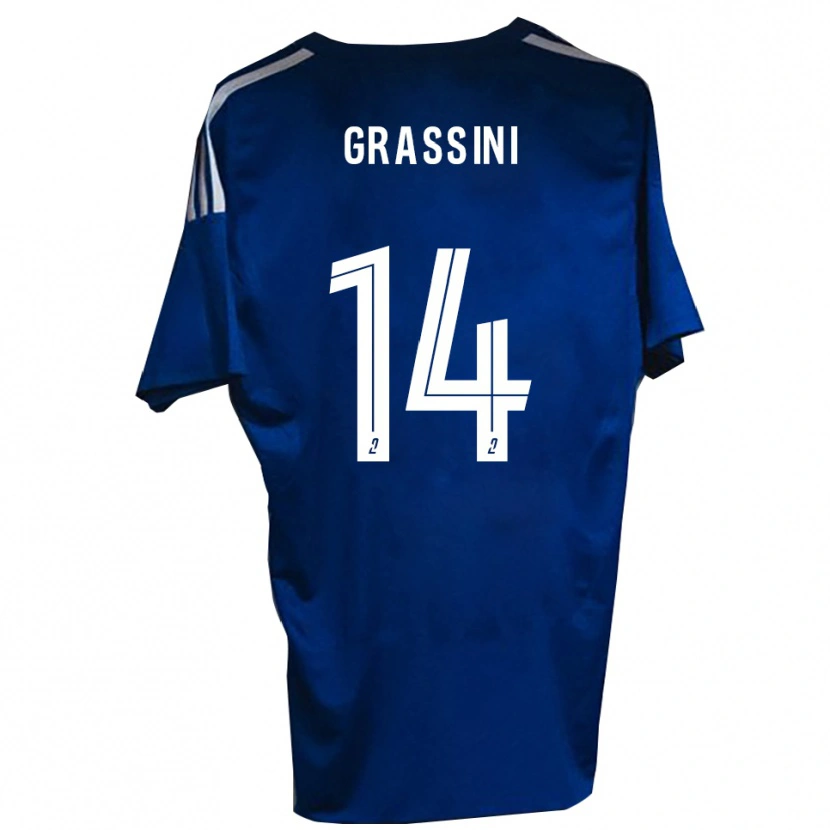 Danxen Kinder Romeo Grassini #14 Blau Weiß Heimtrikot Trikot 2025/26 T-Shirt Österreich