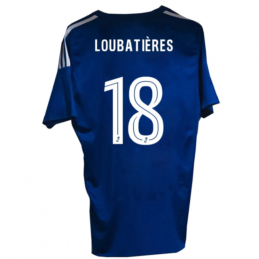 Danxen Kinder Matéo Loubatières #18 Blau Weiß Heimtrikot Trikot 2025/26 T-Shirt Österreich