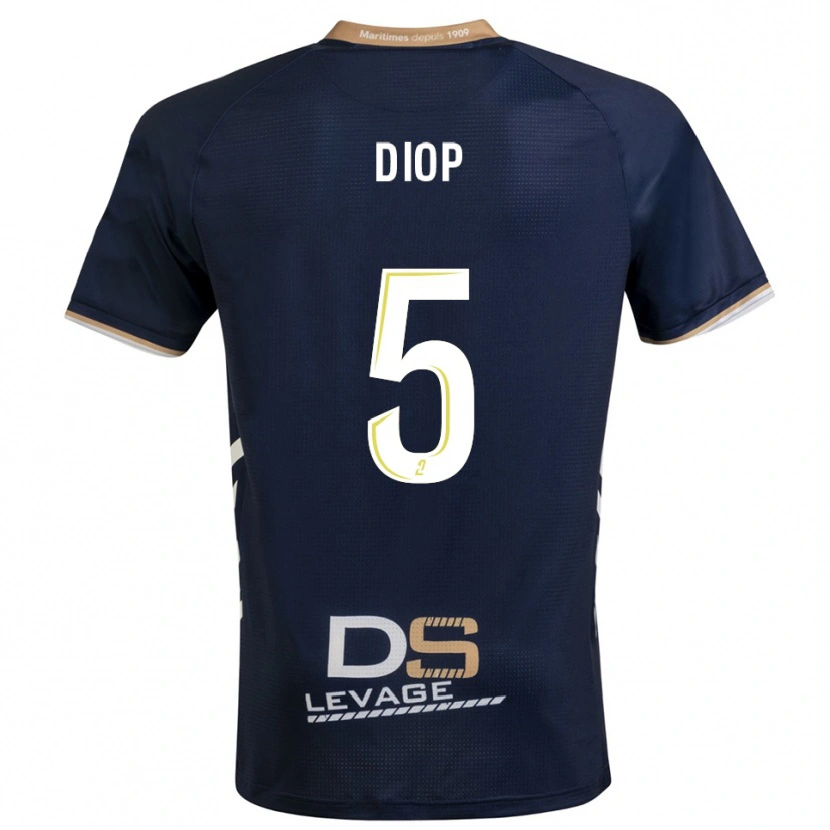 Danxen Kinder Aaron Diop #5 Marine Gold Heimtrikot Trikot 2025/26 T-Shirt Österreich