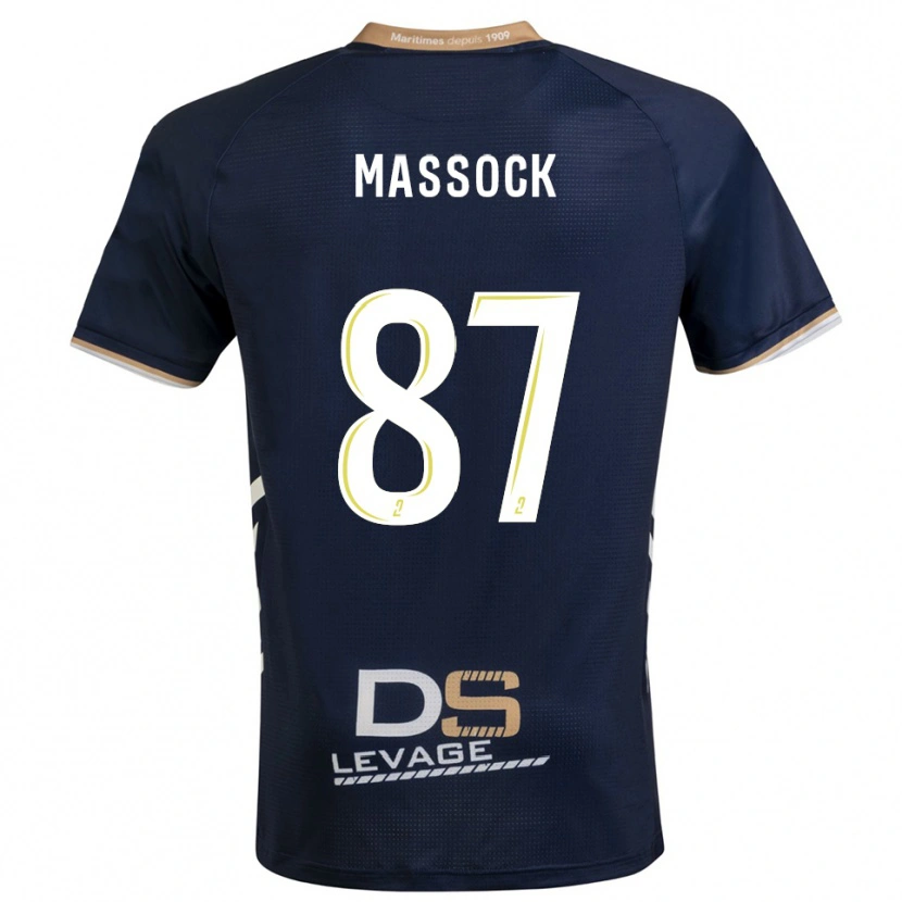 Danxen Kinder Théna Massock #87 Marine Gold Heimtrikot Trikot 2025/26 T-Shirt Österreich