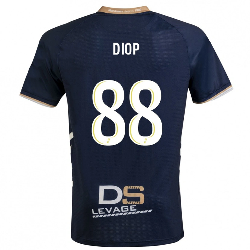 Danxen Kinder Malick Diop #88 Marine Gold Heimtrikot Trikot 2025/26 T-Shirt Österreich