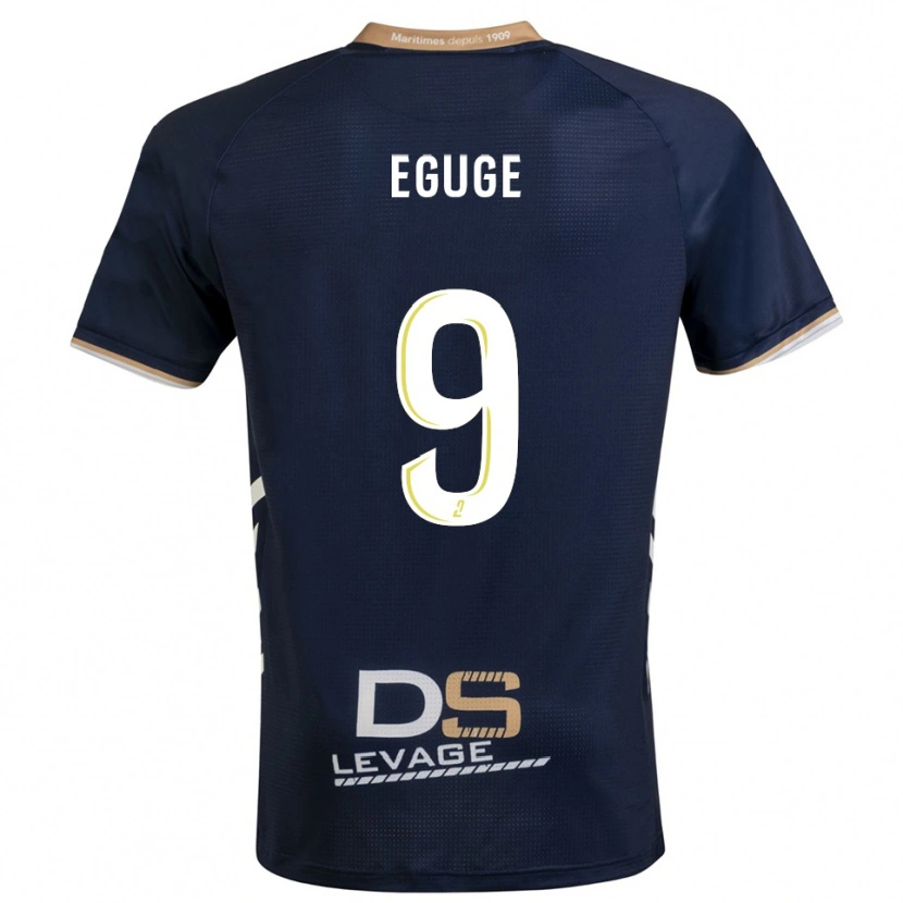 Danxen Kinder Benny Eguge #9 Marine Gold Heimtrikot Trikot 2025/26 T-Shirt Österreich