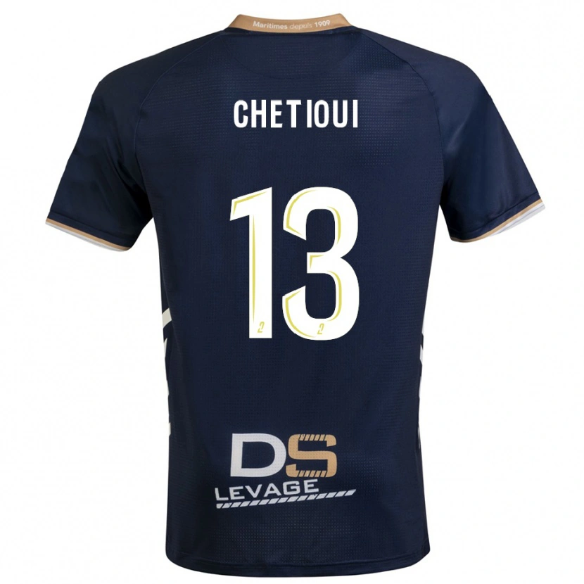 Danxen Kinder Shain Chetioui #13 Marine Gold Heimtrikot Trikot 2025/26 T-Shirt Österreich