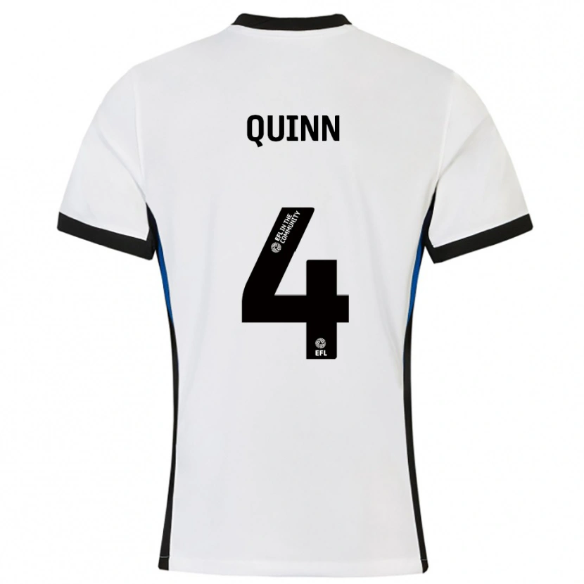 Danxen Kinder Louise Catherine Quinn #4 Weiß Blau Auswärtstrikot Trikot 2025/26 T-Shirt Österreich