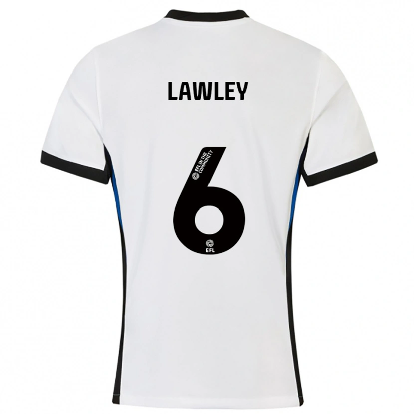 Danxen Kinder Gemma Lawley #6 Weiß Blau Auswärtstrikot Trikot 2025/26 T-Shirt Österreich