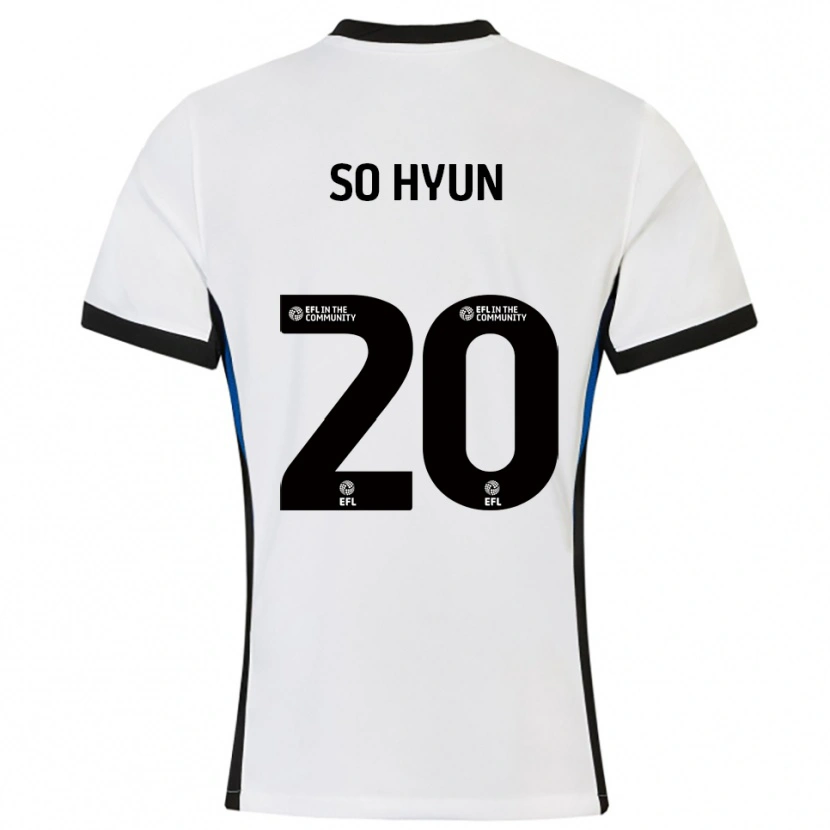 Danxen Kinder Cho So-Hyun #20 Weiß Blau Auswärtstrikot Trikot 2025/26 T-Shirt Österreich