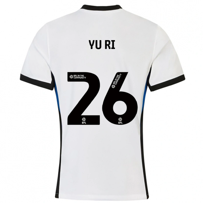 Danxen Kinder Choe Yu-Ri #26 Weiß Blau Auswärtstrikot Trikot 2025/26 T-Shirt Österreich