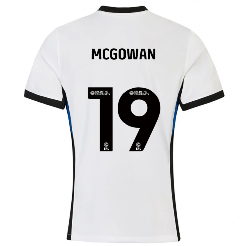Danxen Kinder Tegan Mcgowan #19 Weiß Blau Auswärtstrikot Trikot 2025/26 T-Shirt Österreich