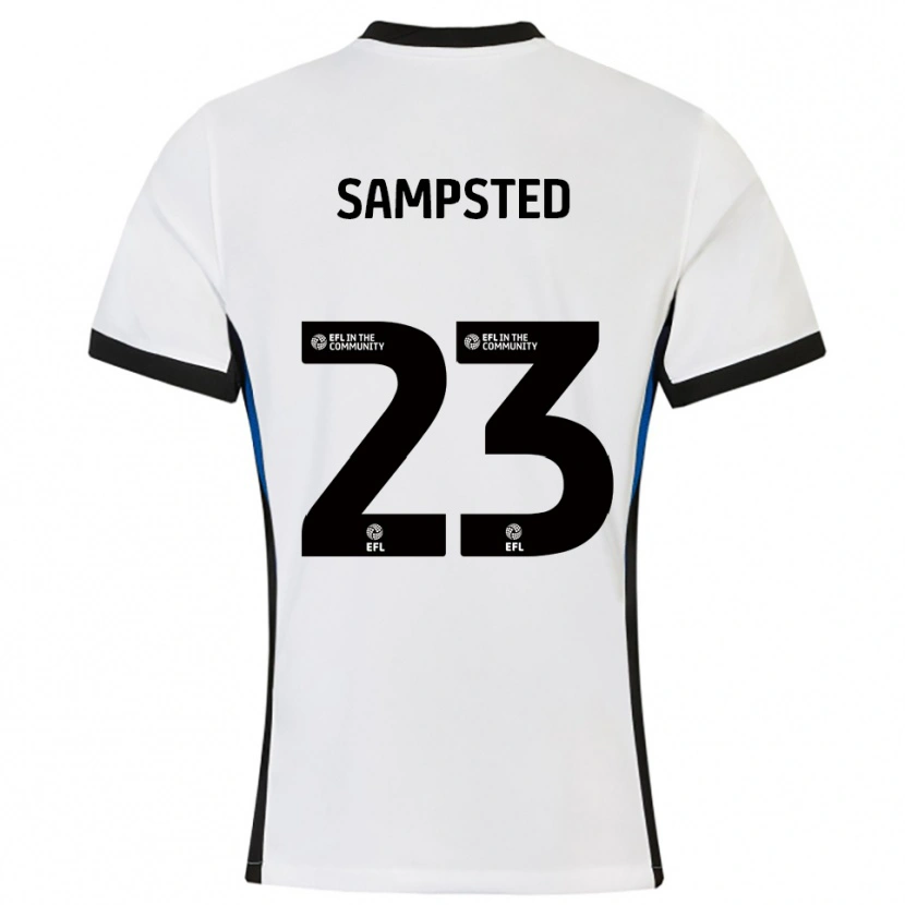 Danxen Kinder Alfons Sampsted #23 Weiß Blau Auswärtstrikot Trikot 2025/26 T-Shirt Österreich