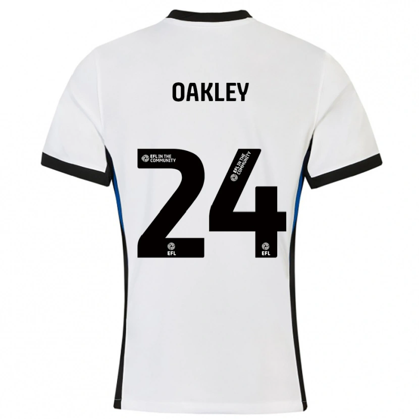 Danxen Kinder Marcel Oakley #24 Weiß Blau Auswärtstrikot Trikot 2025/26 T-Shirt Österreich