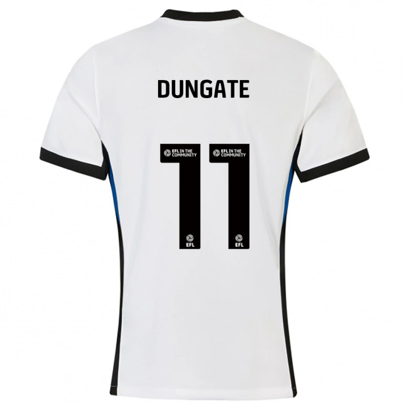 Danxen Kinder Katie Dungate #11 Weiß Blau Auswärtstrikot Trikot 2025/26 T-Shirt Österreich
