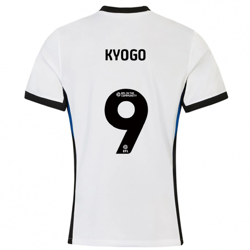 Danxen Kinder Kyogo Furuhashi #9 Weiß Blau Auswärtstrikot Trikot 2025/26 T-Shirt Österreich