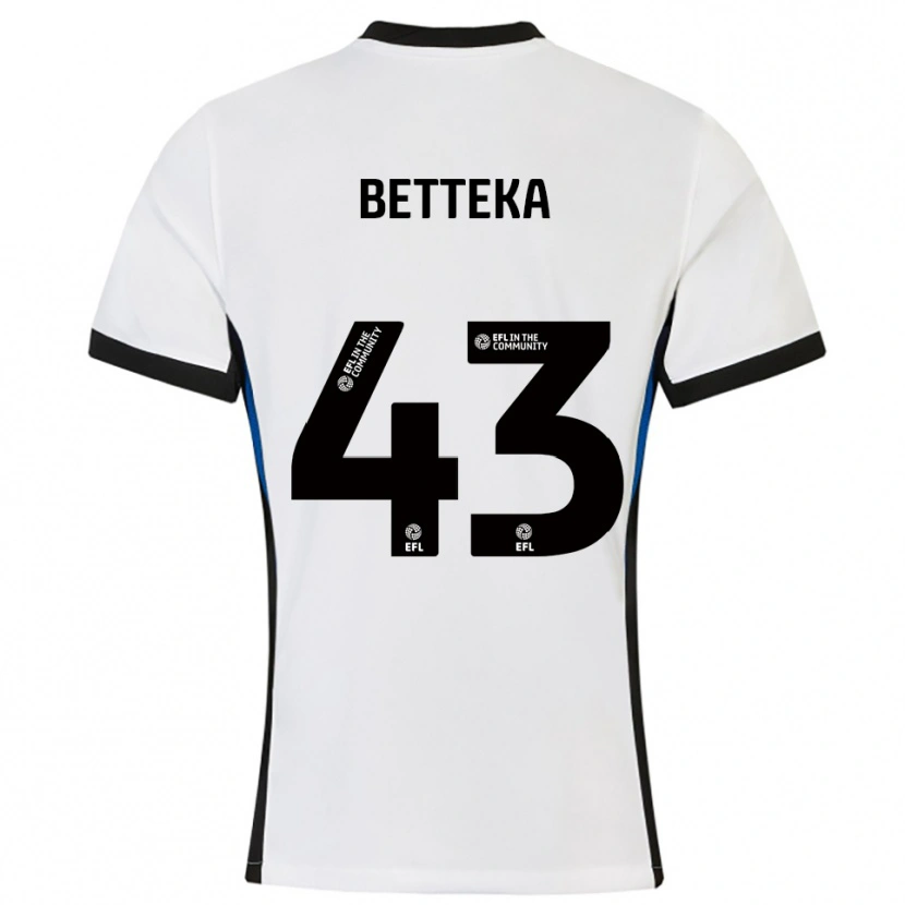 Danxen Kinder Zaid Betteka #43 Weiß Blau Auswärtstrikot Trikot 2025/26 T-Shirt Österreich