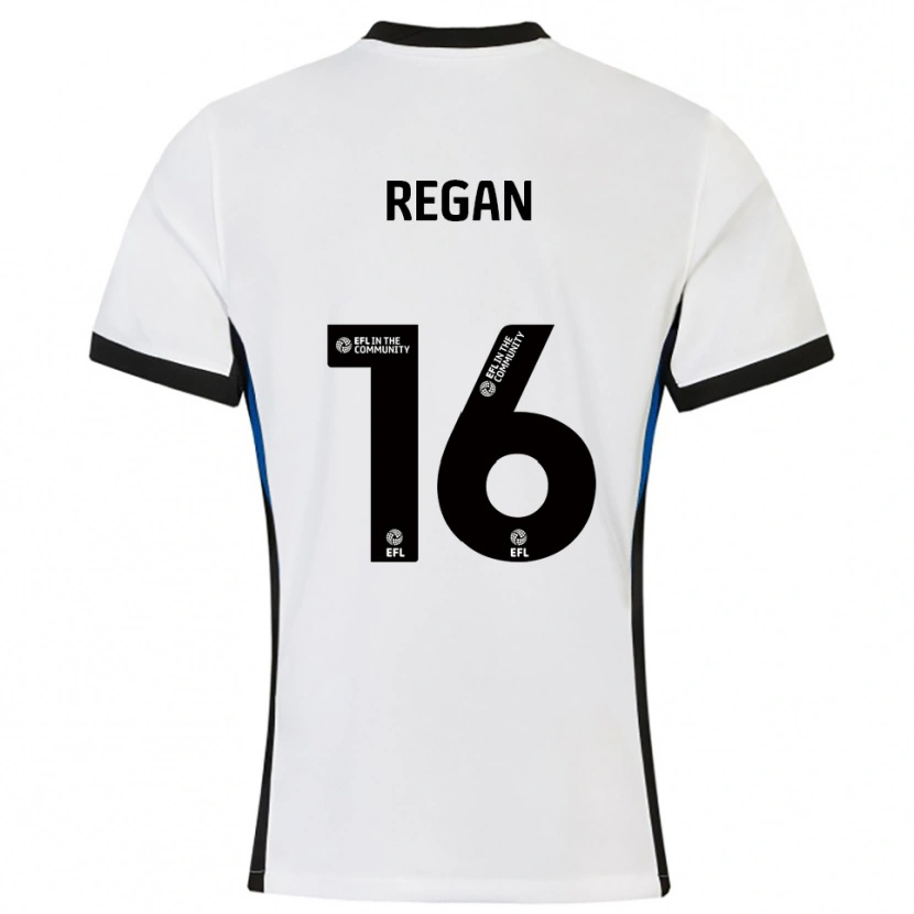 Danxen Kinder Rory Regan #16 Weiß Blau Auswärtstrikot Trikot 2025/26 T-Shirt Österreich