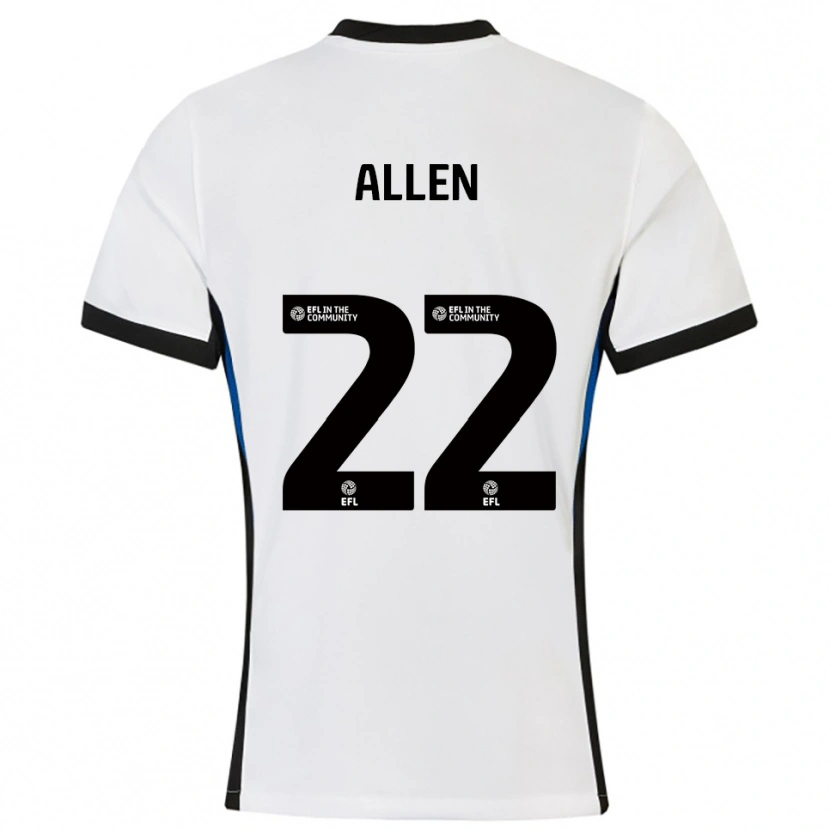 Danxen Kinder Remi Allen #22 Weiß Blau Auswärtstrikot Trikot 2025/26 T-Shirt Österreich