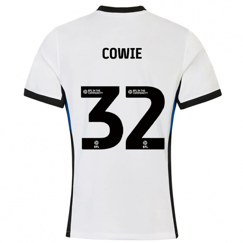 Danxen Kinder Abbie Cowie #32 Weiß Blau Auswärtstrikot Trikot 2025/26 T-Shirt Österreich