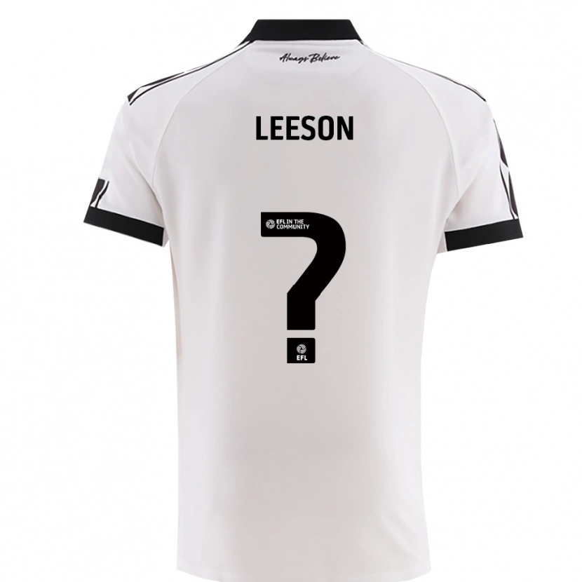 Danxen Kinder Harry Leeson #0 Weiß Schwarz Auswärtstrikot Trikot 2025/26 T-Shirt Österreich