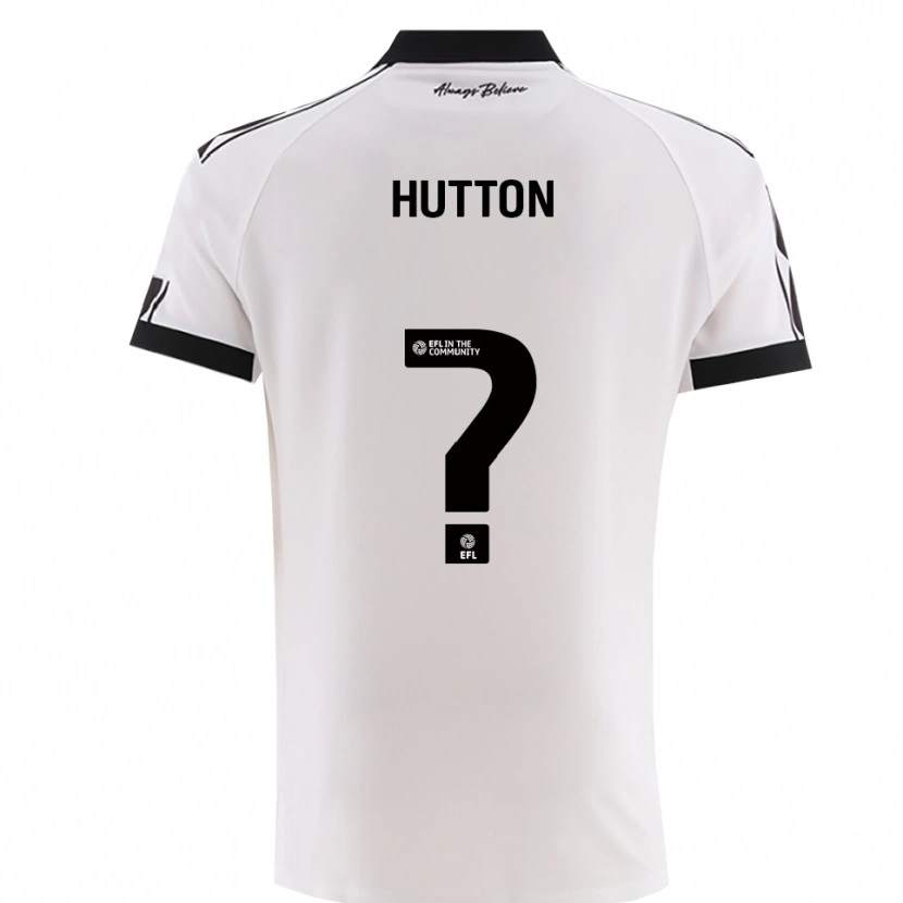 Danxen Kinder Callum Hutton #0 Weiß Schwarz Auswärtstrikot Trikot 2025/26 T-Shirt Österreich