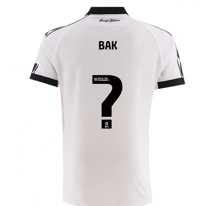 Danxen Kinder Brandon Bak #0 Weiß Schwarz Auswärtstrikot Trikot 2025/26 T-Shirt Österreich