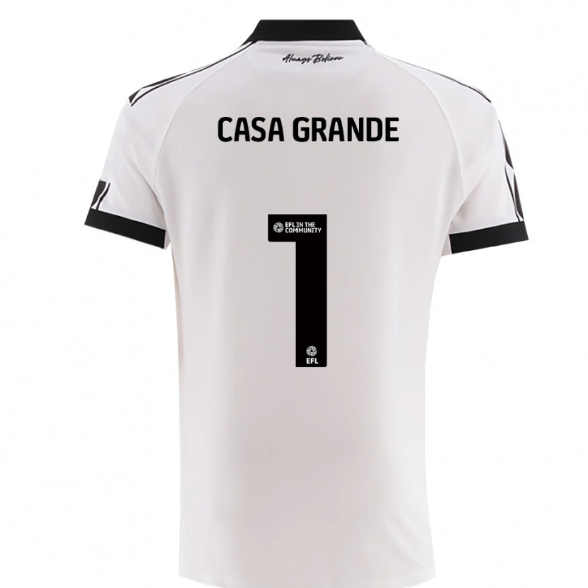 Danxen Kinder Josey Casa-Grande #1 Weiß Schwarz Auswärtstrikot Trikot 2025/26 T-Shirt Österreich