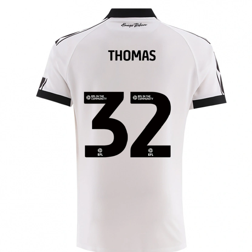 Danxen Kinder Lewis Thomas #32 Weiß Schwarz Auswärtstrikot Trikot 2025/26 T-Shirt Österreich