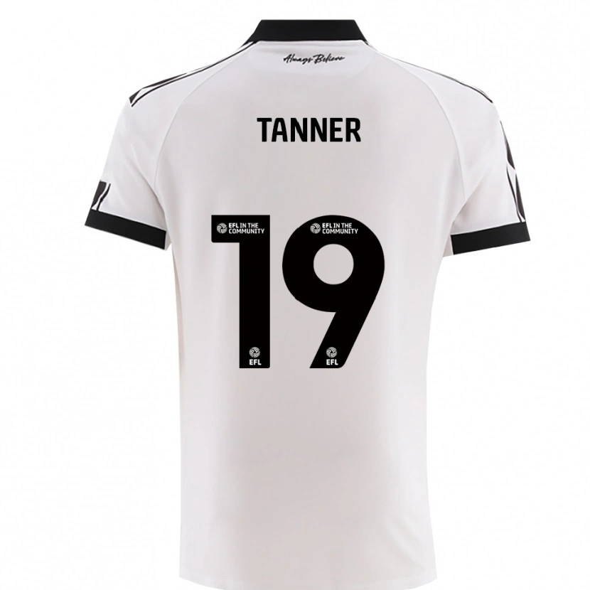 Danxen Kinder George Tanner #19 Weiß Schwarz Auswärtstrikot Trikot 2025/26 T-Shirt Österreich