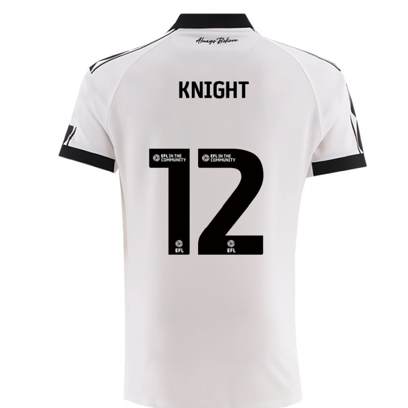 Danxen Kinder Jason Knight #12 Weiß Schwarz Auswärtstrikot Trikot 2025/26 T-Shirt Österreich