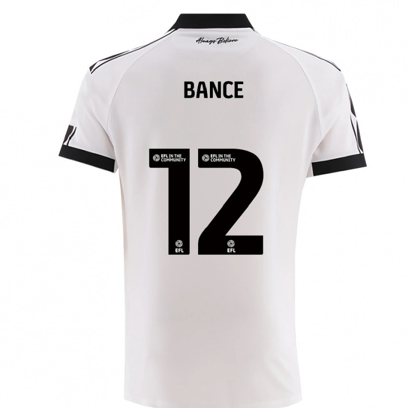 Danxen Kinder Libby Bance #12 Weiß Schwarz Auswärtstrikot Trikot 2025/26 T-Shirt Österreich