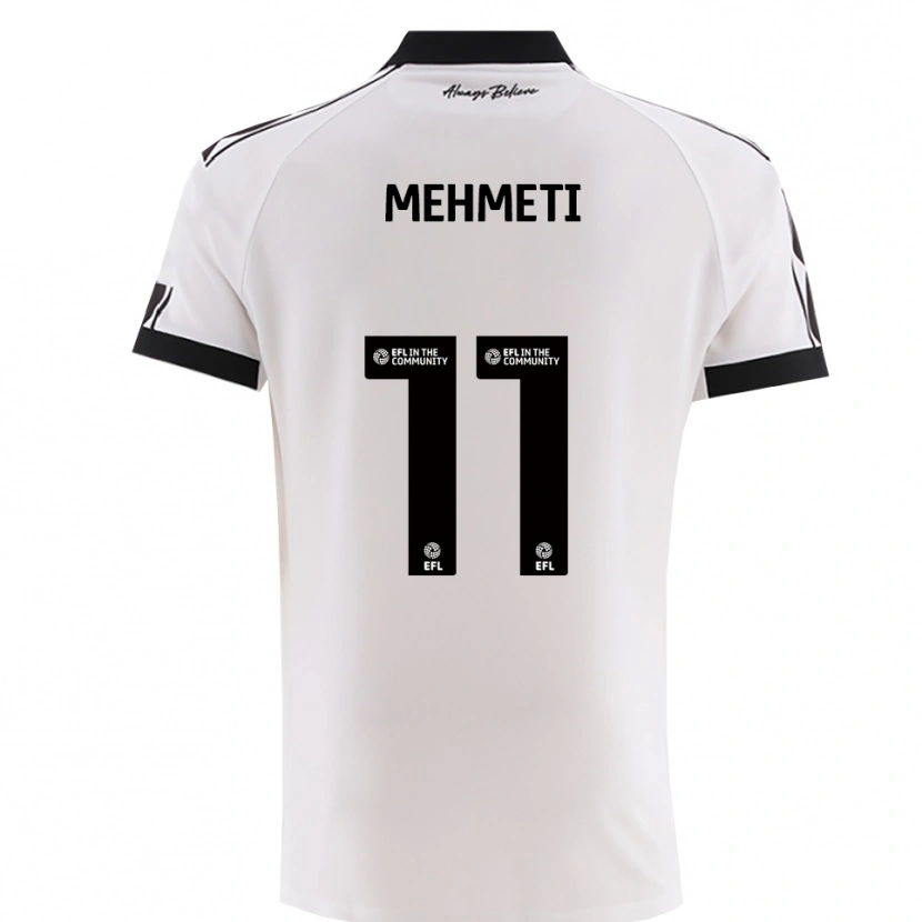 Danxen Kinder Anis Mehmeti #11 Weiß Schwarz Auswärtstrikot Trikot 2025/26 T-Shirt Österreich