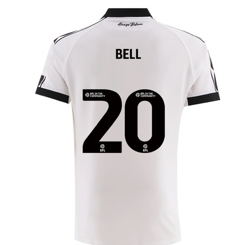 Danxen Kinder Sam Bell #20 Weiß Schwarz Auswärtstrikot Trikot 2025/26 T-Shirt Österreich