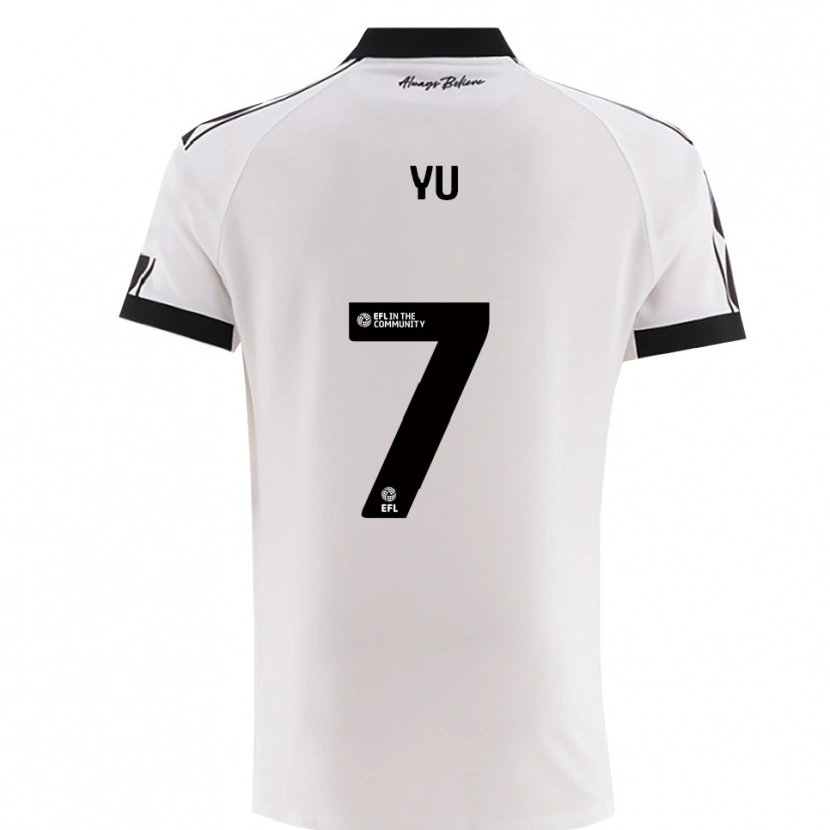 Danxen Kinder Yu Hirakawa #7 Weiß Schwarz Auswärtstrikot Trikot 2025/26 T-Shirt Österreich