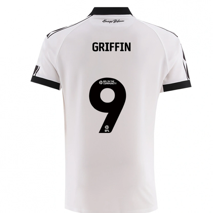 Danxen Kinder Jack Griffin #9 Weiß Schwarz Auswärtstrikot Trikot 2025/26 T-Shirt Österreich