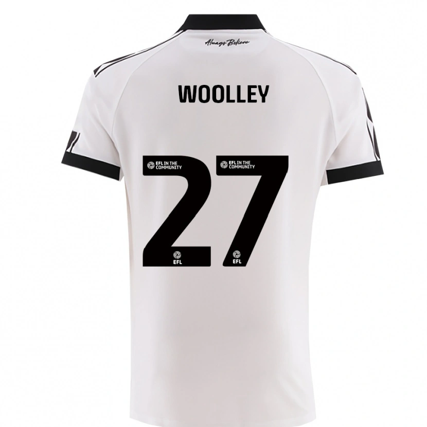 Danxen Kinder Jesse Woolley #27 Weiß Schwarz Auswärtstrikot Trikot 2025/26 T-Shirt Österreich