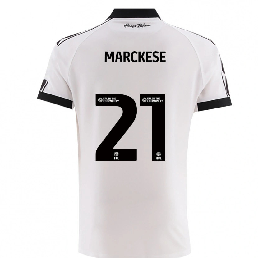 Danxen Kinder Kaylan Marckese #21 Weiß Schwarz Auswärtstrikot Trikot 2025/26 T-Shirt Österreich