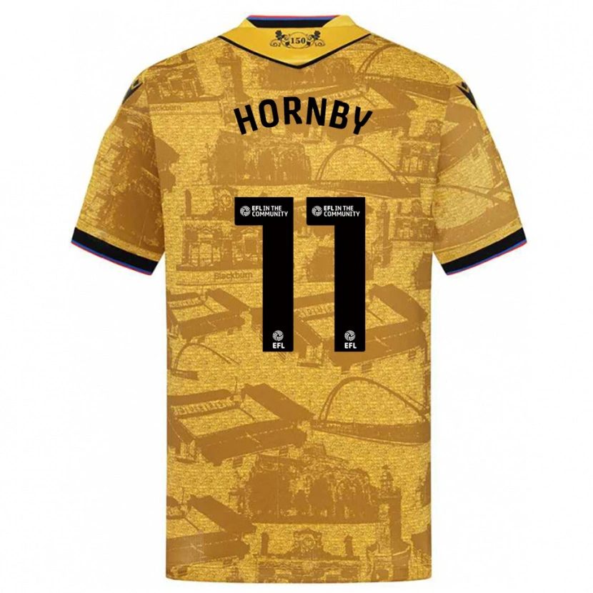 Danxen Kinder Megan Hornby #11 Gold Schwarz Auswärtstrikot Trikot 2025/26 T-Shirt Österreich
