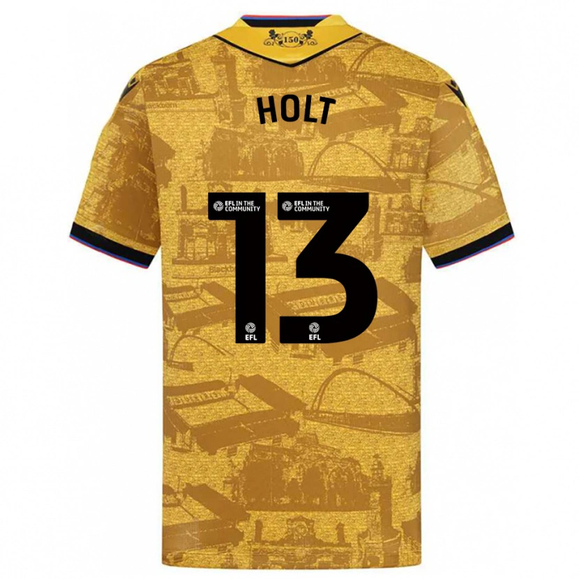 Danxen Kinder Harry Holt #13 Gold Schwarz Auswärtstrikot Trikot 2025/26 T-Shirt Österreich