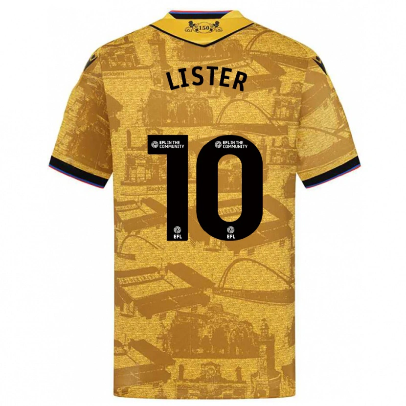Danxen Kinder Harry Lister #10 Gold Schwarz Auswärtstrikot Trikot 2025/26 T-Shirt Österreich