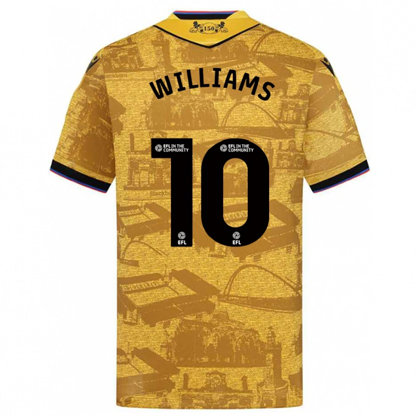 Danxen Kinder Chloe Williams #10 Gold Schwarz Auswärtstrikot Trikot 2025/26 T-Shirt Österreich