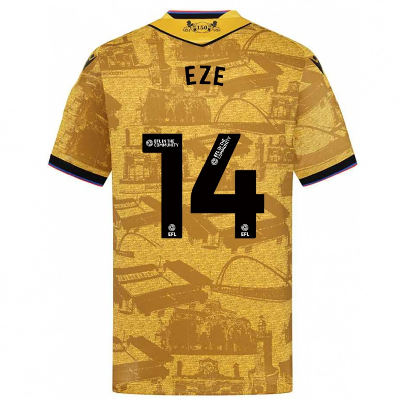 Danxen Kinder Silver Eze #14 Gold Schwarz Auswärtstrikot Trikot 2025/26 T-Shirt Österreich